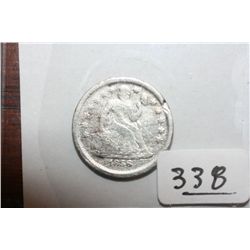 1856 Seated Liberty Dime, Small Date