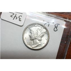 1945 Mercury Dime B.U.