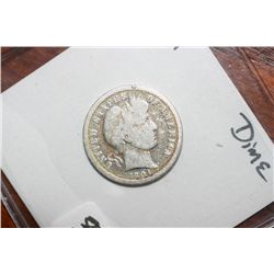 1904 Silver Barber Dime