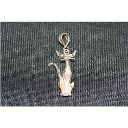 Sterling Silver Cat Charm