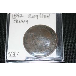 1892 English Penny