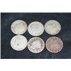 Image 1 : Lot of 6, V-Nickels various dates and conditions