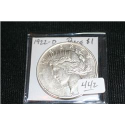 1922-D Silver Peace Dollar