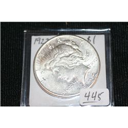1922 -S Silver Peace Dollar