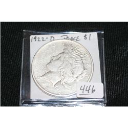 1922-D Silver Peace Dollar