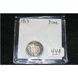 1913 Silver Barber Dime