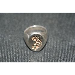 .925 Silver Kokopelli Ring size