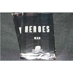 Lot of 2, Heroes Trading Card Pack, Unopened