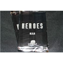 Lot of 2, Heroes Trading Card Pack, Unopened