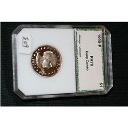 1999-P SBA Dollar PCI Graded PR70 Deep Cameo