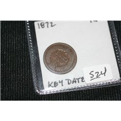 1872 Indian Head Penny, Key Date