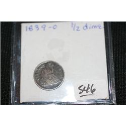 1839-O Silver Seated Liberty Half Dime