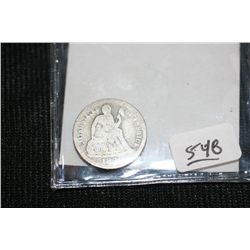 1890 Silver Seated Liberty Dime