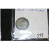 Image 1 : 1865 Three Cent Piece