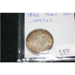 1866 Peru Sol .1447oz