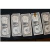 Image 1 : Lot of 5, Silver Certificate Federal Reserve Dollar