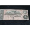 Image 1 : 1864 Confederate State of America 5 Dollar Note #37204
