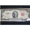 Image 1 : 1953 Two Dollar Federal Reserve Note, Red Seal #A43252240A