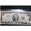 Image 1 : 1963 Two Dollar Federal Reserve Note, Red Seal #A13466443A