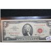 Image 1 : 1963 Two Dollar Federal Reserve Note, Red Seal #A01127854A