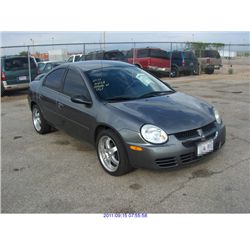 2005 - DODGE NEON***SALVAGE TITLE***