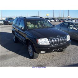 ***FORFEIT*** 2002 - JEEP GRAND CHEROKEE