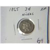 Image 1 : 1865 3 CENT NICKLE