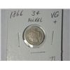 Image 1 : 1866 3 CENT NICKLE