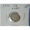 Image 1 : 1870 3 CENT NICKLE