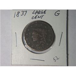 1837 LARGE CENT