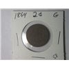 Image 1 : 1864 2 CENT PIECE