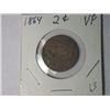 Image 1 : 1864 2 CENT PIECE