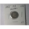 Image 1 : 1865 3 CENT NICKLE