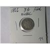 Image 1 : 1866 3 CENT NICKLE