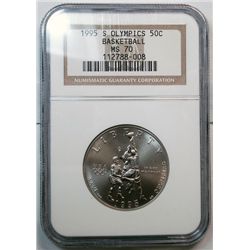 1995S Olympic Basketball half $ PCGS price guide = $250