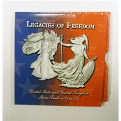 Legacies of Freedom silver set