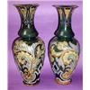 Image 1 : A pair of Doulton Lambeth Art Union stoneware baluster vases
