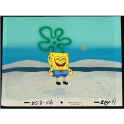 Original Background Spongebob Sucker Cel Animation