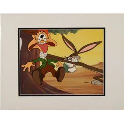 Bugs Bunny Ltd Ed Animation Serigraph Cel w/ Elmer Fudd
