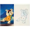 Image 2 : Fred Pissed Drawing Cel Production Flintstones Original