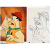 Image 2 : Drawing Flintstones Cel Orignial Careful Animation Fred