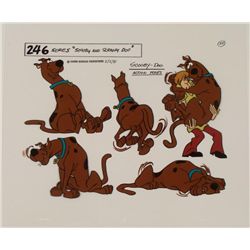 Scooby Doo in Action Original Model Cel Animation Art