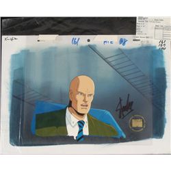 Animation Original Cel Stan Lee Signed Background X-MEN