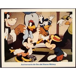 Mickey Mouse Golden Anniversary Lobby Card Disney