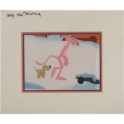 Pink Panther Original Production Cel & Background -Dog