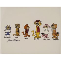 Top Cat, Gang Named Signed Orig Model Cel Animation Art