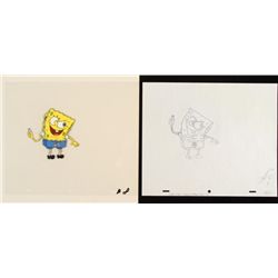 Drawing Production Spongebob Got It Cel Original