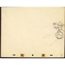 Mickey Mouse Original Production Drawing Disney Balance
