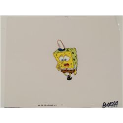 Concerned SpongeBob Walking Original Cel Production Art