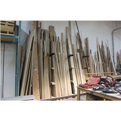 LARGE LOT OF WOOD PLANKS & TRIM